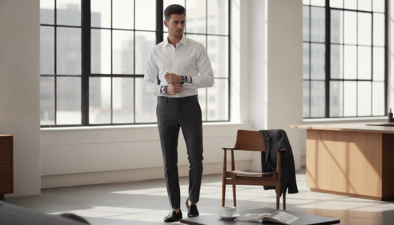 How to Wear a Dolce Gabbana Slim-Fit White Shirt